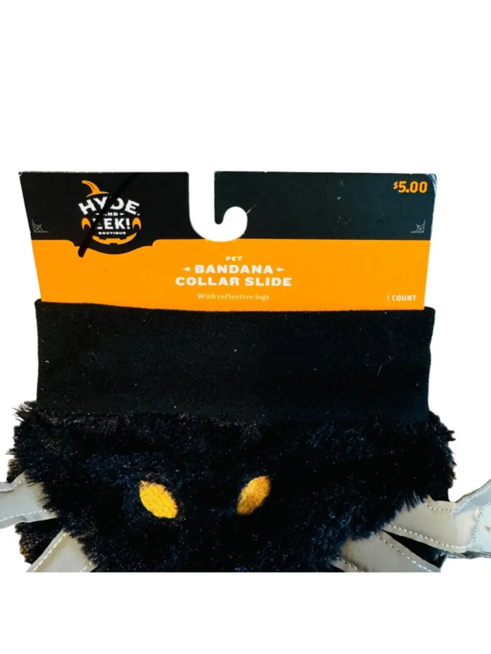 adorable Spider Dog Collar Slide Bandana, All size dogs